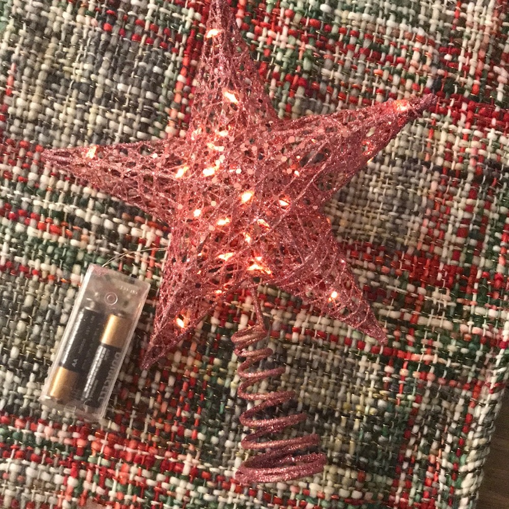 Anthropologie Pink Star Tree Topper 🌟💓